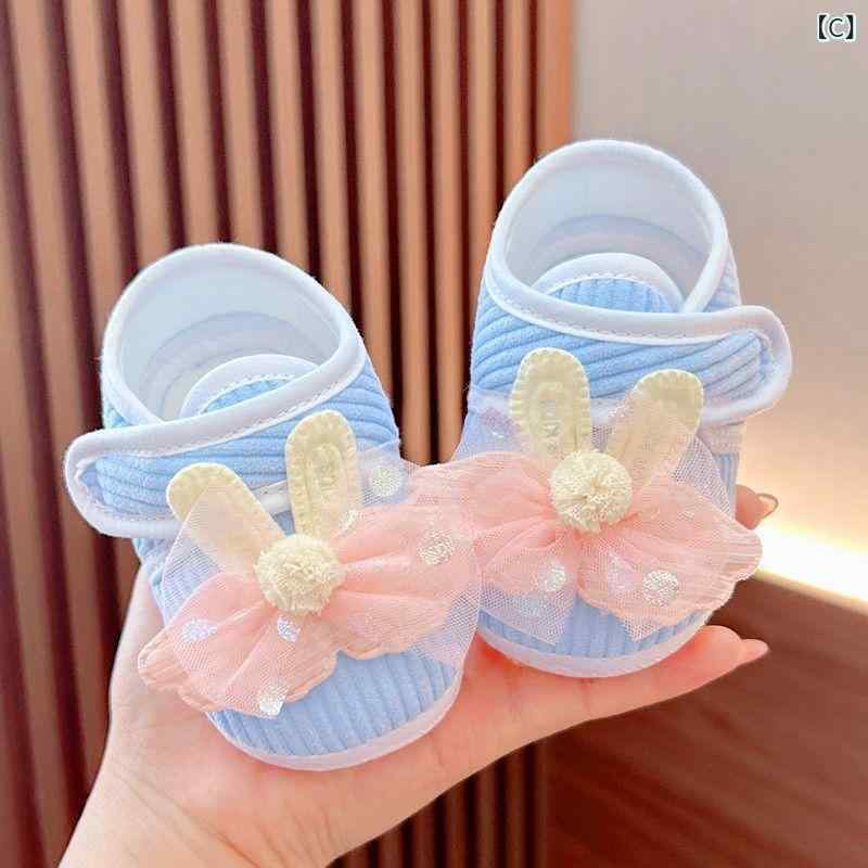 ベビーシューズ 女の子用 春秋 赤ちゃん 歩き始め 靴 柔らかい底 防滑 シングルシ...