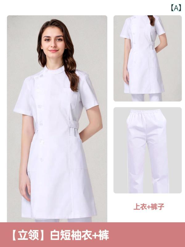 ナース服 レディース 白衣 看護師 医療 医師 ドクター 歯科 病院 受付 クリニック エステ サロン 美容院 ユニフォー…
