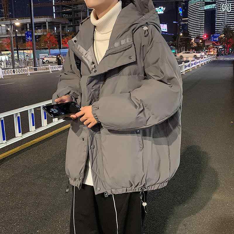 メンズ パーカー コットンジャケット 綿服 コート 厚手 フード付き ...(4.0)
