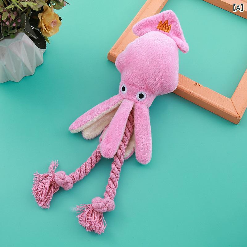 ・カテゴリ: ペット用おもちゃ・商品タイプ: ロープ結びおもちゃ・主な素材: ぬいぐるみ・カラー展開: ピンク
