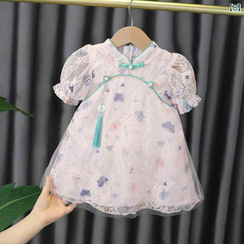 女児 ワンピース プリンセススカート 夏 春夏 女の子 ベビー 子供服 無袖 綿 コッ...