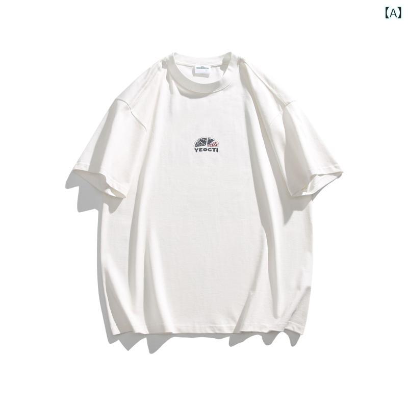 Brazil （Clubs） - Tシャツ メンズ 短袖 夏 春夏 綿 吸湿速乾 バックプリント ルーズフィット 丸首 トップス ユニセックス 普段使い カジュアル ストリート 白色 墨緑 ネイビー 青少年 成人 野球