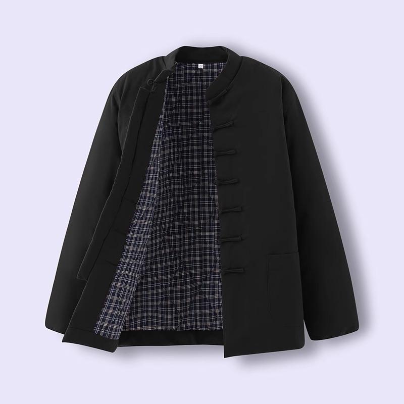 太極拳服 男女兼用 冬用 中綿入り 太極拳ウェア チャイナ服 メンズ レディース 厚手 中綿ジャケット 防寒 保暖 綿麻 アウター 普段着 練習着 シニア 部屋着