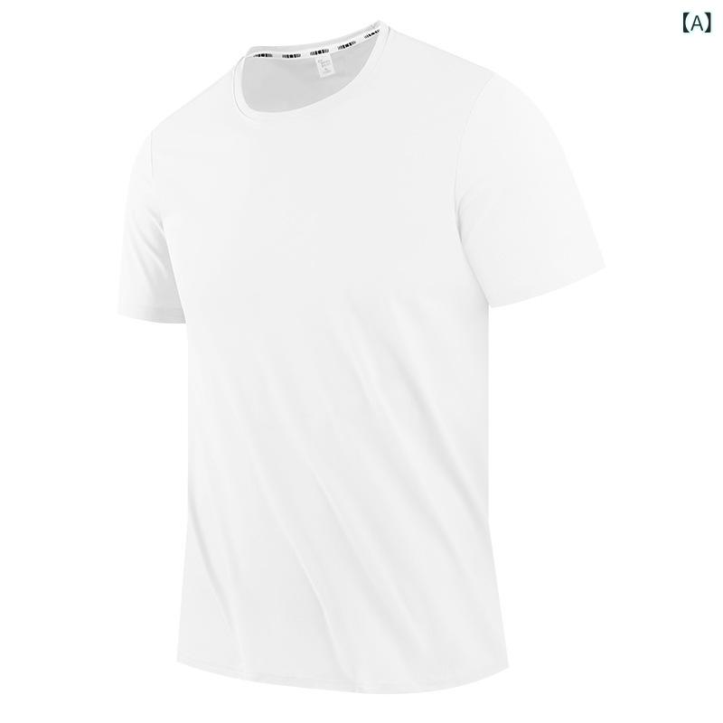 メンズ Tシャツ トップス 半袖 短袖 格子柄 運動 ランニング フィットネス サイク...
