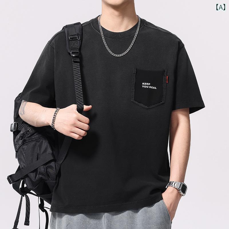 ・カテゴリ: Tシャツ・スタイル: アメリカンレトロ・主な素材: 綿・柄: アルファベット、プリント・シルエット: ルーズフィット・対象: メンズ・デザイン: プルオーバー・ネックライン: クルーネック・袖丈: 半袖・フード: なし・生地の厚さ: 普通・ディテール: プリント・カラー展開: ブラック、カーキ・サイズ展開: M、L、XL、2XL、3XL、4XL・袖型: ドロップショルダー・重量: 約260g・機能: 通気性、耐摩耗性