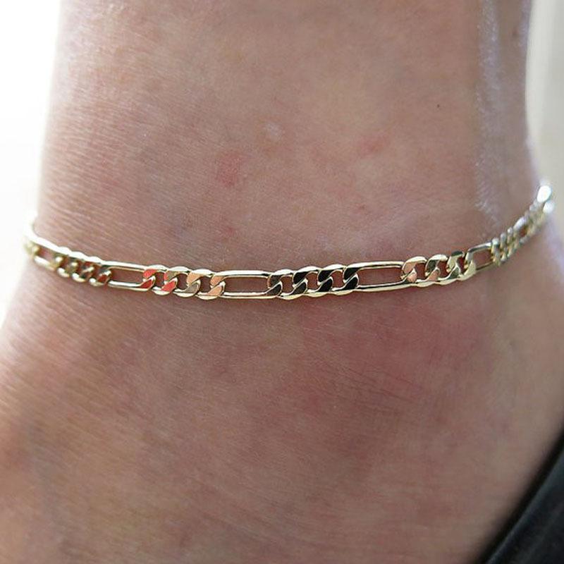 Cubic Zirconia - 脚飾 女性用 金色 銀色 合金 流蘇 セット ロープ デザイン 夏 ファッション アクセサリー 人気 足首チェーン 足元ジュエリー 華奢 レイヤード コーデ 普段使い 軽量 輝き トレンド