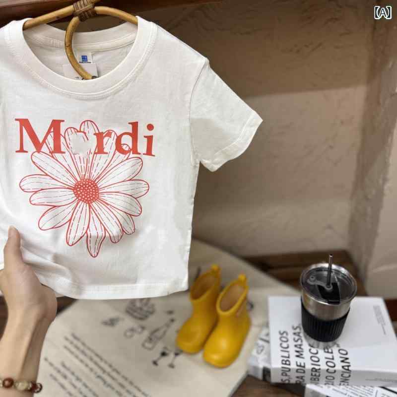キッズ Tシャツ 男の子 女の子 短袖 丸首 綿 吸湿速乾 柔軟 接触冷感 夏 春夏 赤ちゃん 幼児 通勤 普段使い 部屋着 外出 カジュアル スポーツ 丸い襟 カラフル 花柄 犬柄 かわいい 柄物 無帽 軽量 通気性 伸縮性 白色 グリーン ネイビー