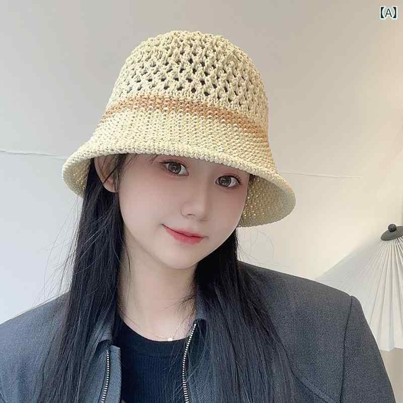 女子 帽子 麦わら帽子 漁夫帽 夏 春夏 ビーチハット 透気 防紫外線 防晒 遮陽 切り替え 編み込み ラフィア 麦わら 米色 卡其 ミルクホワイト ブラック ワイドブリム 丸頂 軽量 普段使い カジュアル シンプル OL 通勤 アウトドア