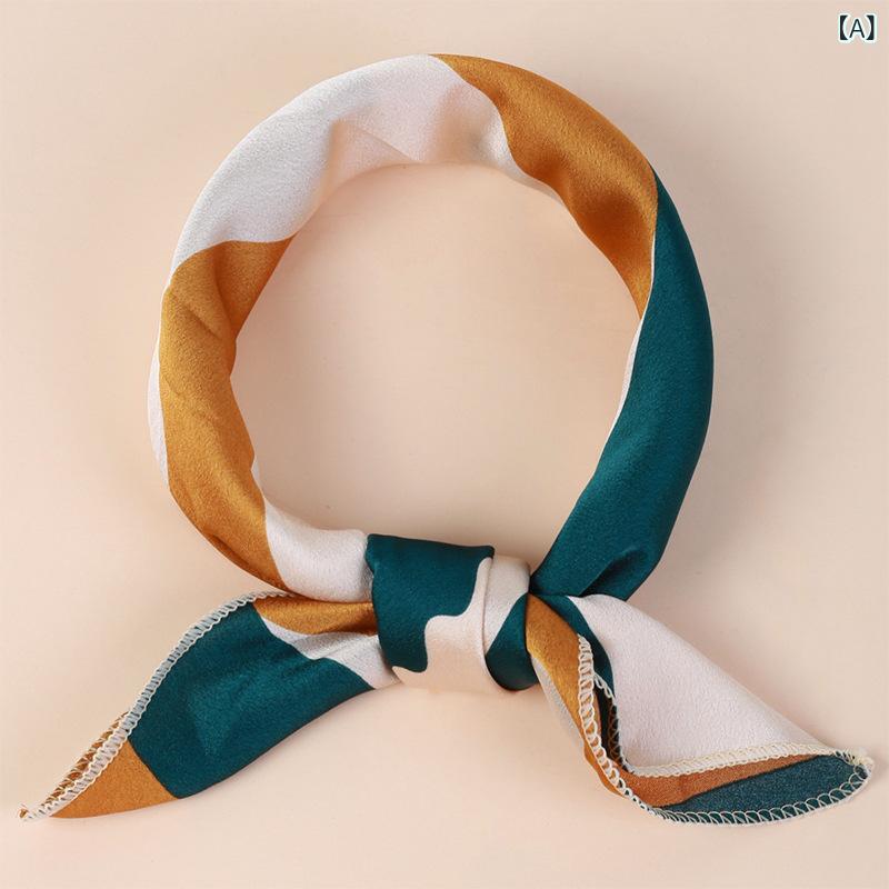 ・カテゴリ: スクエアスカーフ・対象: レディース・織り方: サテン織り・: 不規則柄・主な素材: シルケット加工綿 (綿61～70%)・スタイル: きれいめカジュアル・サイズ: 50×50cm