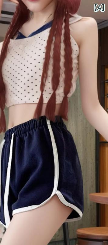 Rakuten - ショーツ レディース 夏 高腰 熱パンツ 系帯 切り替え ピンク系 ブラック ネイビー グレー ポリエステル マイクロストレッチ 軽量 吸湿速乾 マイクロフィバー ハイウエスト ショートパンツ カジュアル 普段使い ビーチ アウトドア 通勤