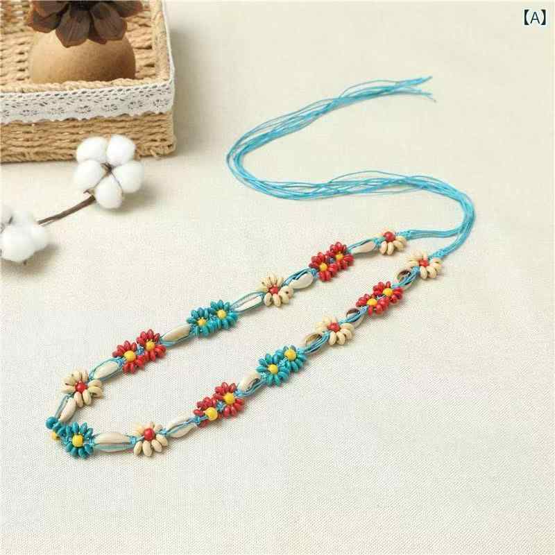 ・素材: 線紐・加工方法: 編み込み・カラー展開: ブルー、ピンク、ブラック、ブラウン・流行要素: 花柄・スタイル: 中国風・タイプ: 編み込みヘアゴム・スタイル分類: 個性的・カテゴリ: ヘアアクセサリー