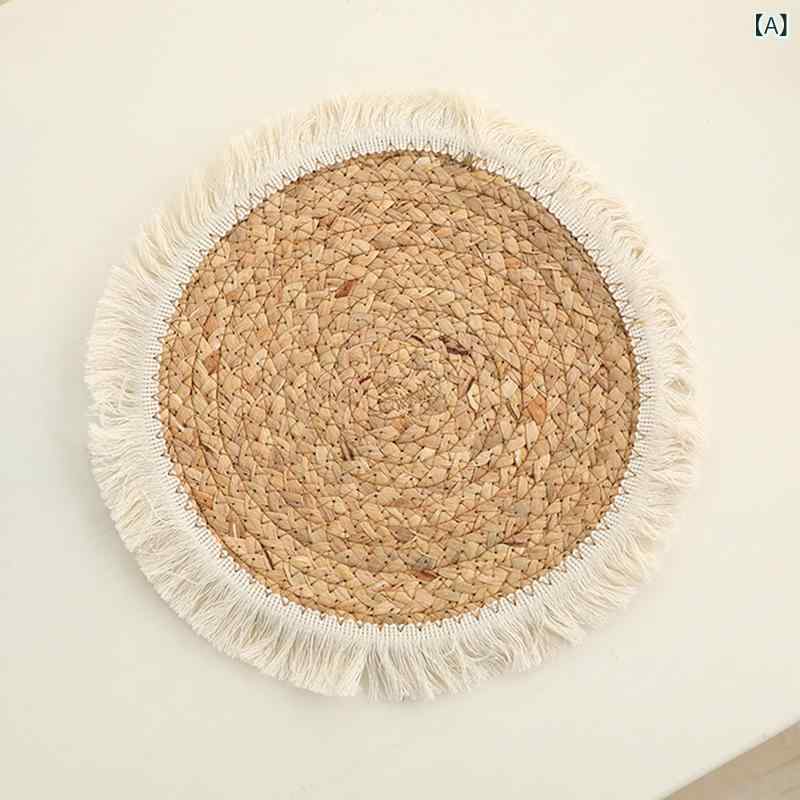・カテゴリ: テーブルマット・主な素材: 草、植物・製造方法: ハンドメイド・形状: 置き物・製法: 編み込み・デザイン: 和風、ナチュラル雑貨・サイズ展開: 直径20cm、直径25cm、直径26cm、直径30cm、直径34cm、直径35cm、直径38cm・用途: ギフト、記念品