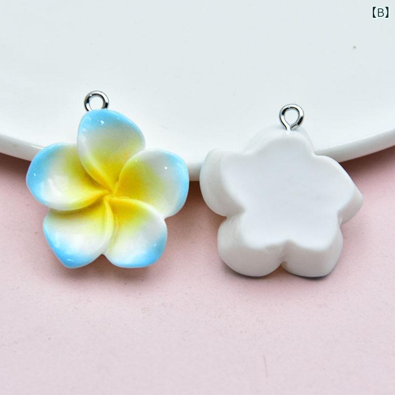 キーホルダー チャーム 樹脂 グラデーション 桜 プルメリア 花 フラワー アクセサ...