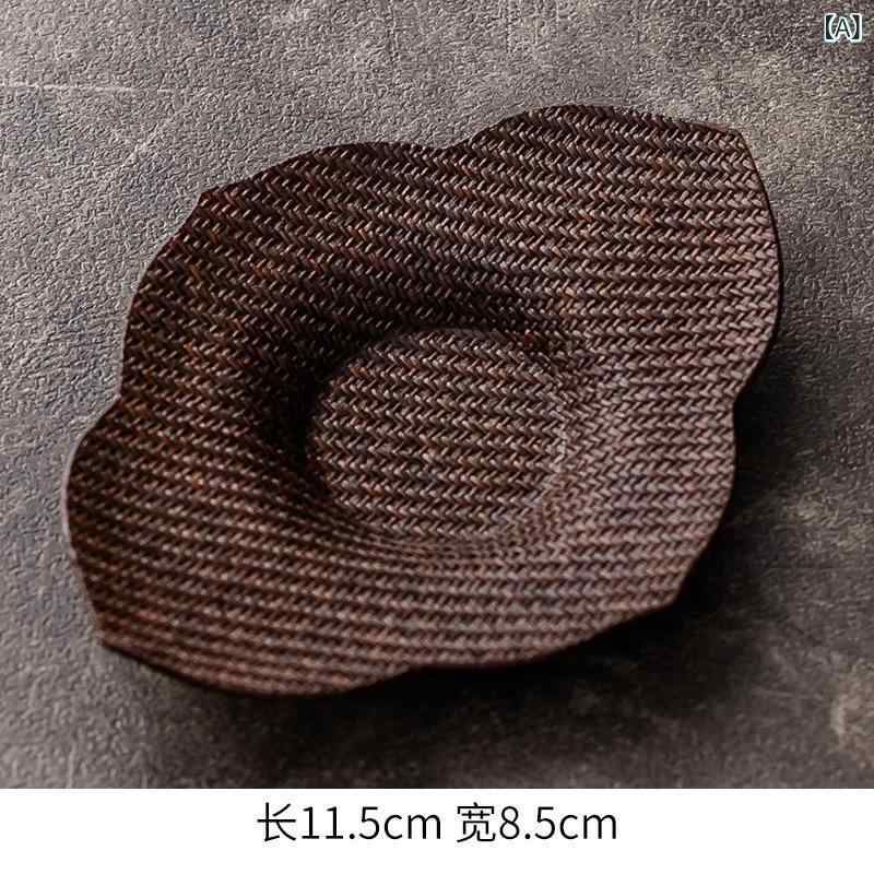 ・カテゴリ: 茶托・素材: 竹編、藤編・スタイル: 中式、新中式・カラー展開: 大漆藤席海棠、大漆竹席海棠、大漆藤席六角、大漆竹席六角、大漆藤席元宝、大漆竹席元宝、大漆藤席百合、大漆竹席百合