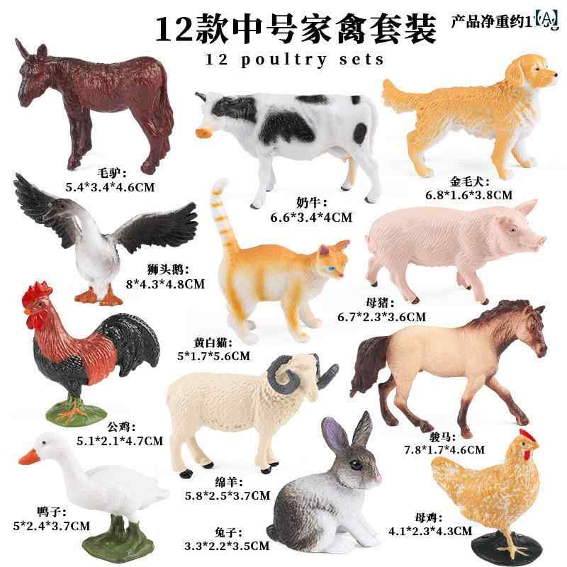 おもちゃ フィギュア キッズ 動物模型 12個セット リアル ミニチュア 家禽 野生動物 海洋生物 昆虫 立体パズル 知育玩具 男の子 女の子 頑丈