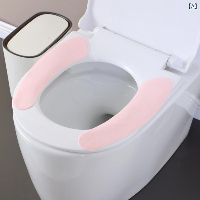 トイレ マット 家用 夏用 使い捨て 粘着式 旅行用 トイレシート ピンク ブルー グ...