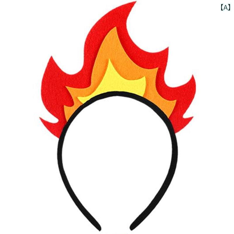 ・カテゴリ: ヘアアクセサリー・スタイル: 個性・主な素材: 布・カラー展開: 火焰・対象: 男女兼用