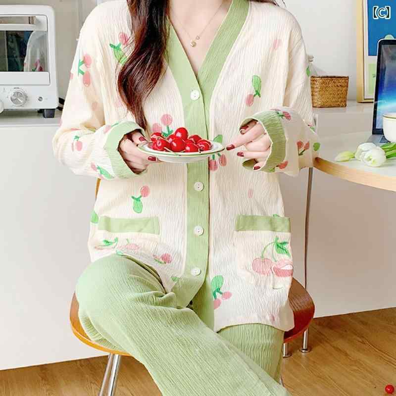 産後服 メンズ 長袖 長ズボン セット 純棉 ガーゼ 薄手 春夏 哺乳口 開閉式 産褥期...