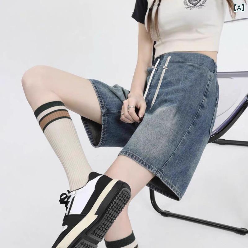 ・厚み: 中厚・丈: 5分丈・主な素材: デニム95%以上・機能: 腹部サポート・カラー展開: レトロブルー、ダークブルー、デニムブルー・サイズ展開: M、L、XL、2XL・パンツ型: ルーズ