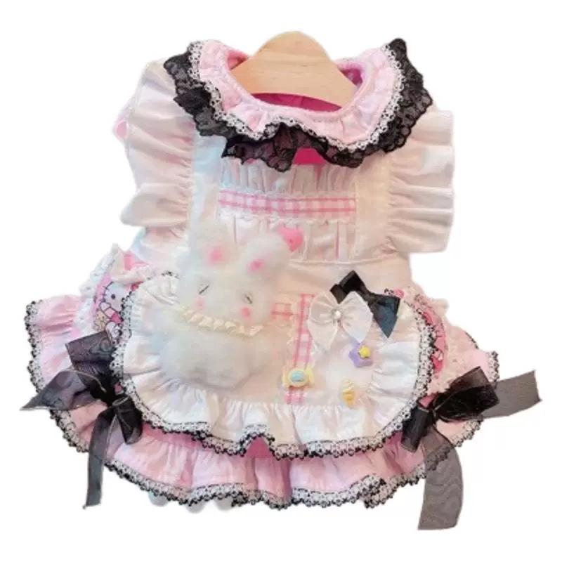 ペット服 女の子用 春夏 薄手 プリンセスドレス ローマンスタイル フレアスカート 小型犬 ポメラニアン チワワ ヨークシャーテリア テリア ビションプフリュー かわいい 軽量 ポリエステル ピンク系 魔法柄 普段使い カジュアル