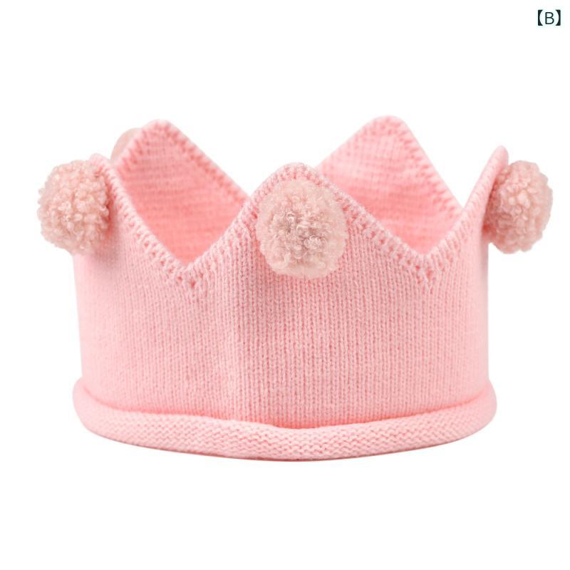 ニット帽子 キッズ 赤ちゃん用 かわいい 毛玉付き セット帽 通年用 保暖 透気性 黄...