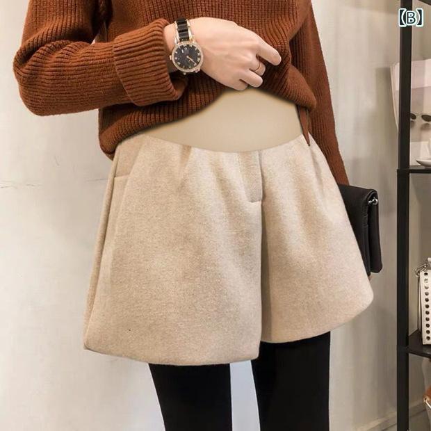マタニティパンツ 妊婦用 レディース 秋冬 ショートパンツ 外穿 ファッショナブル ...