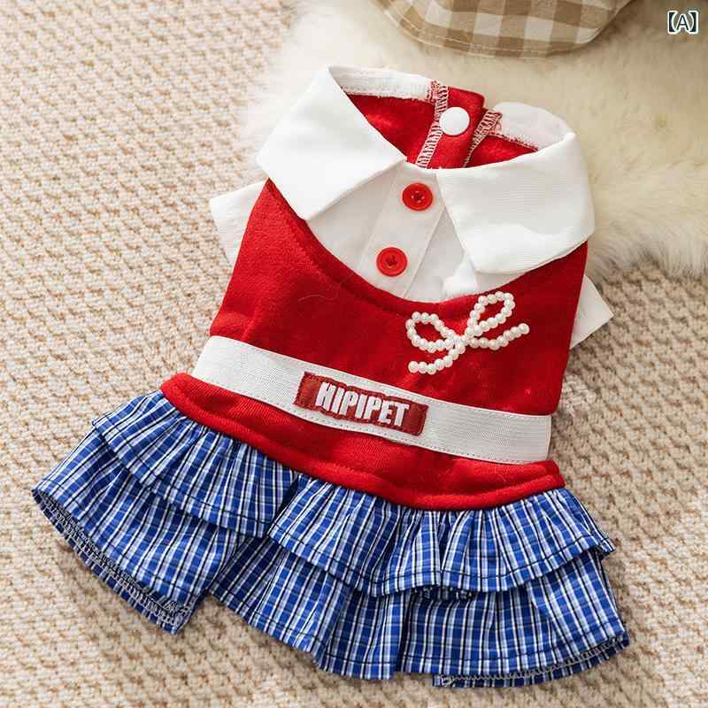 ・カテゴリ: ペット服・スタイル: ブリティッシュ・主な素材: ポリエステル・対象性別: オス・カラー展開: 赤、青・サイズ展開: XS（推奨体重0.5-1.5kg）、S（1.2-2.5kg）、M（2.5-4kg）、L（4-5.5kg）、XL（5.5-7.5kg）、XXL（7.5-10kg）