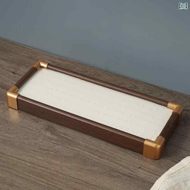 木製 指輪 ディスプレイ トレイ ジュエリー 収納 ケース 耳飾り イヤリング 整理 ...