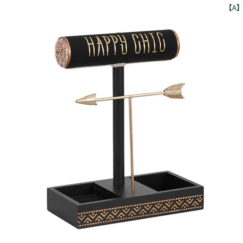 ・カテゴリ: アクセサリーラック・素材: 金属・形状: T型・カラー展開: 黒、青、取り外し可能-黒・サイズ: 24×12×30cm・層数: 3層・スタイル: 北欧風・外殻素材: 実木・工芸: 鉄芸