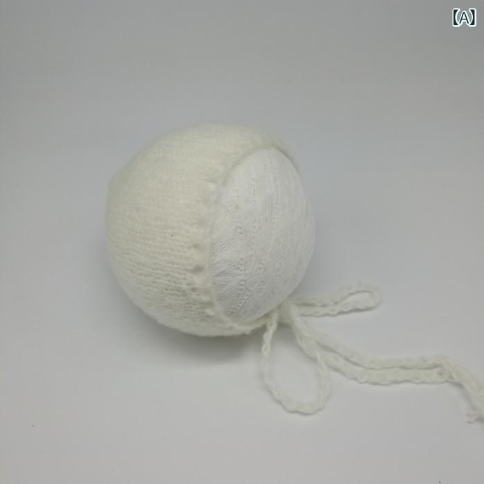 新生児帽子 赤ちゃん 手編み 柔らかい 動物柄 かわいい 通年用 親子コーデ 男の子 女の子 ベビー ミルクキャップ 麦わら風 バイカラ 軽量 無袖