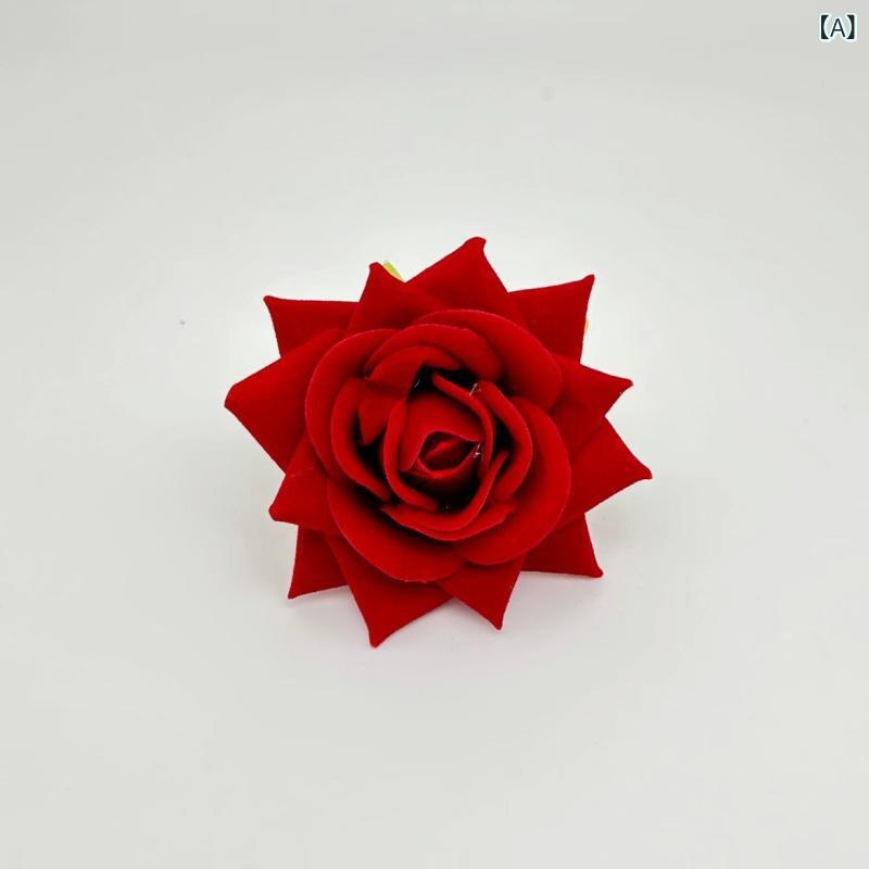 ナプキンリング 赤 バラ 花柄 手描き ホテル レストラン ディナー テーブルコーデ...