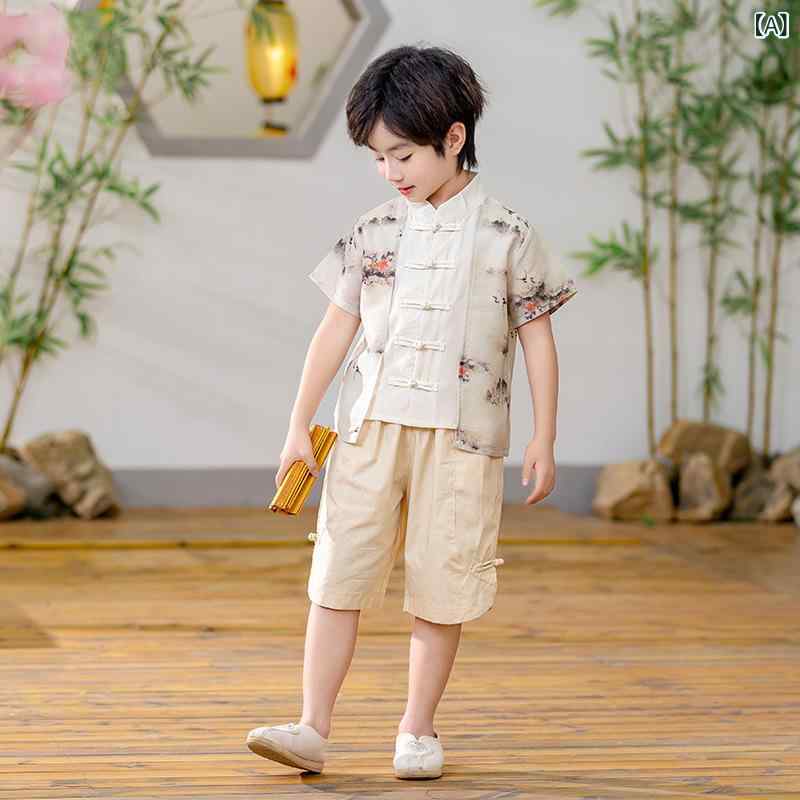 ・カテゴリ: 子供用唐装・民族衣装・スタイル: 中華風・柄: 無地、プリント・主な素材: アセテート繊維 85%・素材感: 薄手・対象性別: キッズ男女兼用・仕様: 裏地なし・カラー展開: 男児用、女児用・サイズ展開: 90cm、100cm、110cm、120cm、130cm、140cm、150cm、160cm、170cm、180cm