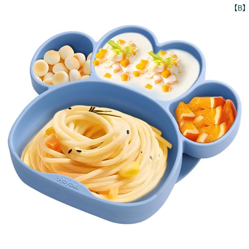 ベビー 食事用 シリコン 分格 プレート 吸盤付き 子供用 食事セット 赤ちゃん 離乳...