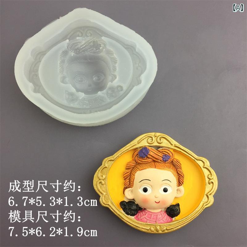 烘焙 シリコン ケーキ 型 世界名画 人物 モチーフ 弗リダ 耳環少女 梵高 モナリザ 人間の子 銀貂少女 香薫 石膏 模 自動車 出風口 飾り グリース 耐熱 柔軟 抜型 簡単 食品衛生 安全 形状 不規則