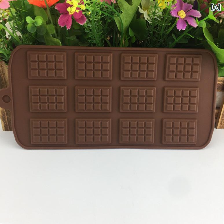 シリコン 型 ワッフル クッキー 12格 チョコレート 型 フンドシ ケーキ 飾り ツール ベーキング DIY 工具 不規則 形状 柔軟 耐熱 食品用 シリコン 家庭用 手作り スイーツ 型 抜き 道具