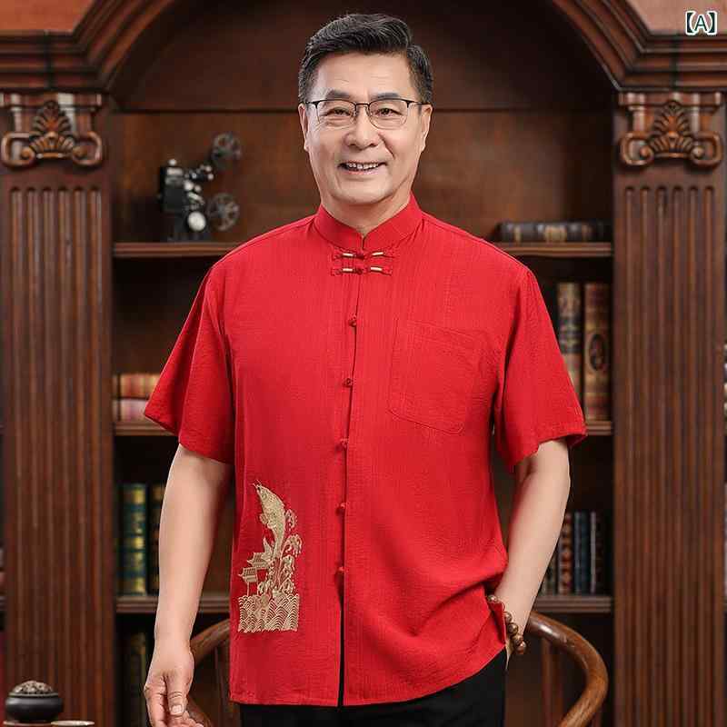 ・主な素材: ポリエステル80%・着用シーン: 宴会・対象: カップル、男性・デザイン詳細: ボタン装飾・工芸: 刺繍・カラー展開: 男士レッド（上着のみ）、男士ネイビー（上着のみ）、男士グレー（上着のみ）、男士ベージュ（上着のみ）、女士レッド（上着のみ）、男士レッド（セット）、男士ネイビー（セット）、男士グレー（セット）、男士ベージュ（セット）、女士レッド（セット）・サイズ展開: 165/38（男）、170（男）、175/40（男）、180/41（男）、185/42（男）、190/43（男）、195/44（男）、M（女）、L（女）、XL（女）、XXL（女）、XXXL（女）、4XL（女）・スタイル: 中国風