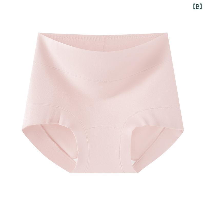 narukiの産後ガードル 高腰 綿 インナーパンツ 抑菌 クロッチ 妊婦 帝王切開後 専用 ダブルレイヤー 女性用 透気性 平紋 無地 フルカラー 果緑 裸色ピンク ミルクイエロー ライトオレンジ ライトブルー 大きいサイズ 通年用｜アングル2