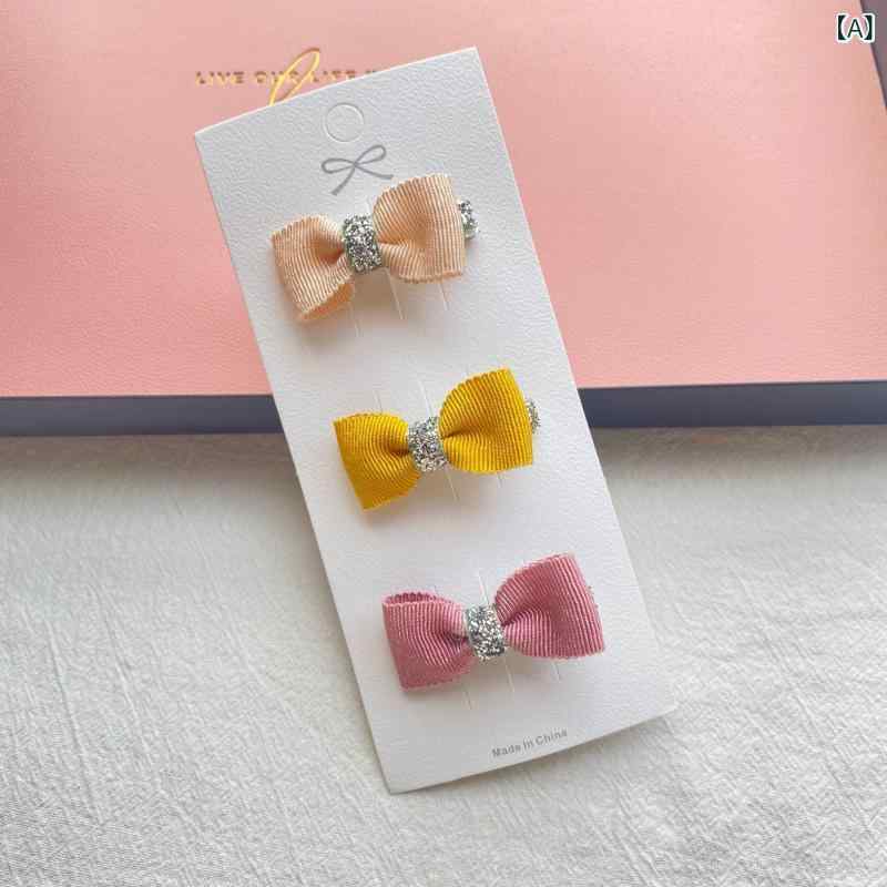 子供用 ヘアアクセサリー 女の子 ベビー 韓国風 織りテープ バタフライ リボン ヘ...