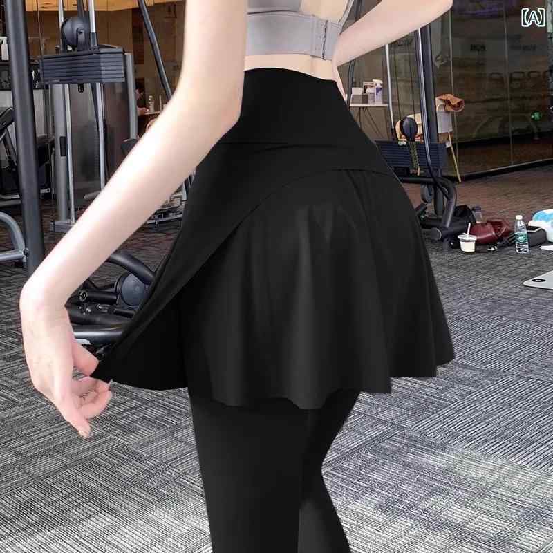 レディース 偽ツーピース シャークパンツ 夏用 薄手 大きいサイズ 女性用 フィット...