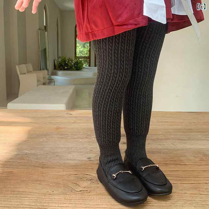 ベビー レディース 連パンスト 秋冬 加厚 綿 吸汗 防脱丝 開股 無骨 連脚 打底 プ...