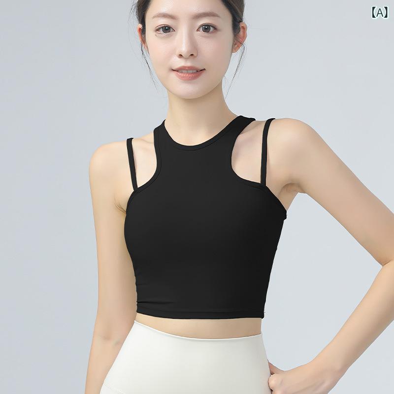 ・主な素材: ナイロン80%・裏地: スパンデックス20%・スタイル: スポーツ・対象: 青年女性・: スポーツレジャー・カップタイプ: フルカップ・カップ厚: 中厚・ストラップ: 固定肩紐・カラー展開: ブラック、オフホワイト、アボカドグリーン、クレイピンク・サイズ展開: S,M,L,XL