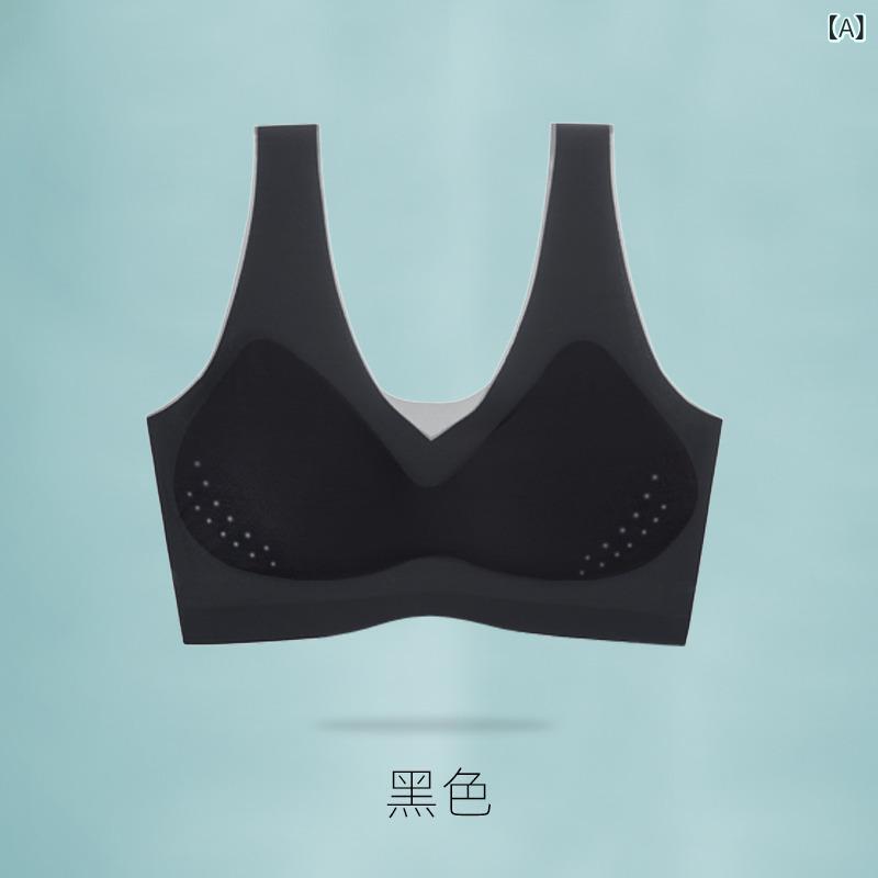 抹胸ブラ 女性用 無縫 一体型 無ワイヤー 薄型カップ 全カップ 接触冷感 透気性 柔軟 防透け 運動ブラ トップス 部屋着 普段使い ブラック ベージュ グレー グリーン カジュアル かわいい 軽量 伸縮性