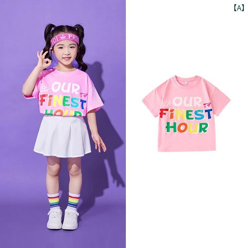 ・カテゴリ: キッズダンス服・スタイル: パフォーマンス・性別: 男女兼用・主な素材: ポリエステル・適合季節: 夏・カラー展開: ピンク、ホワイト・サイズ展開: 100cm、110cm、120cm、130cm、140cm・対象年齢: 3〜8歳