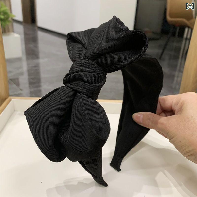 ・カテゴリ: ヘッドドレス・スタイル: エレガント、通勤・デザイン要素: リボン・カラー展開: ブラック、コーヒー、カーキ、オフホワイト