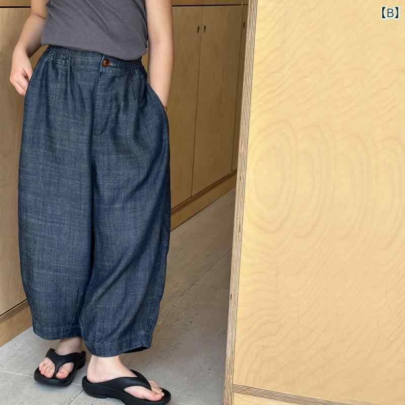 女の子 春夏 トップス セット 子供服 接触冷感 牛仔 短袖 シャツ スカート 薄手 綿...