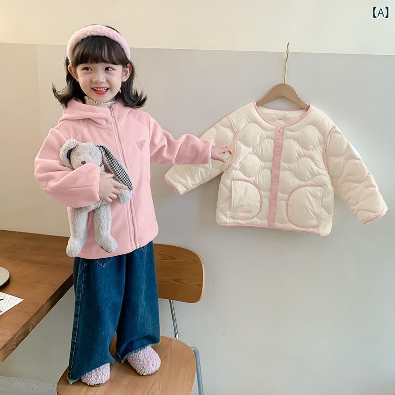 女児 コート キッズ 女の子 秋冬 ダウンジャケット 連帽 フード付き 加厚 厚手 ポ...