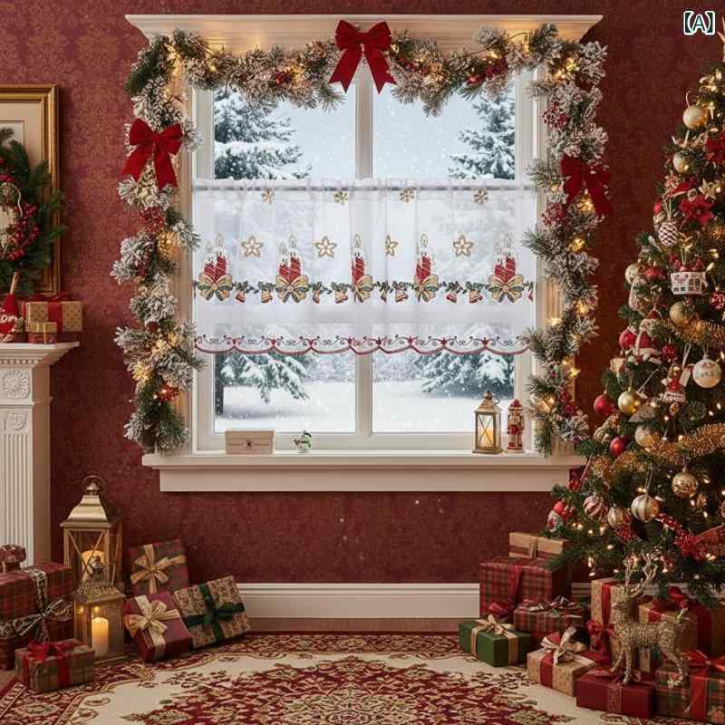 ・カテゴリ: ドアカーテン・主な素材: ポリエステル・スタイル: アメリカン・柄: クリスマスキャンドル、雪の結晶・カラー展開: コーヒー・サイズ展開: 150×60cm、180×60cm・使用空間: リビング、寝室、ダイニング
