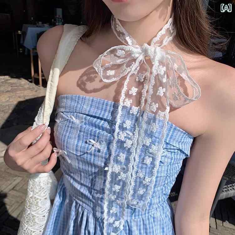 ・スタイル: ミドル丈・テイスト: 田園風、韓国、フレッシュ&スウィート・主な素材: ナイロン10%以下・編み方: 平織り・加工: 刺繍・要素: 花、フリル、花びら、葉・カラー展開: レースココヤシ、レースツル、レース大花、レース小花、レース星・サイズ: 約162cm×5cm