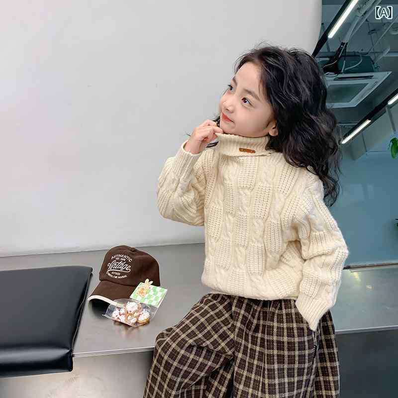 ・カテゴリ: 子供セーター・対象性別: 女の子・スタイル: 韓国・主な素材: アクリル・袖丈: 長袖・ネックライン: ハイネック・タイプ: プルオーバー・柄: 無地・厚み: 厚手・毛線粗細: 普通・要素: スポーツ、カントリー、可愛い、プリンセス、トレンド・カラー展開: ベージュ、ピンク・サイズ展開: 100、110、120、130、140・適合年齢: 3〜8歳・適合身長: 100〜140cm