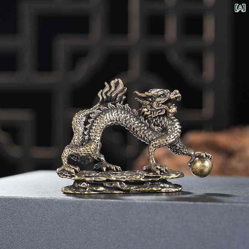 置物 金属 黄銅 真鍮 干支 辰 龍 開運 ラッキーアイテム インテリア 卓上 飾り デ...